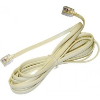 GE Phone Line Cord, 7 Ft., Ivory